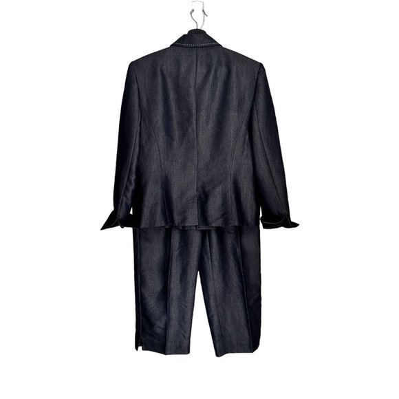 Norton McNaughton Navy Blue Zip Front Pantsuit 10P - Picture 7 of 16